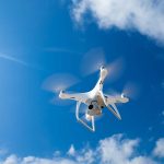 drone blue sky farm table