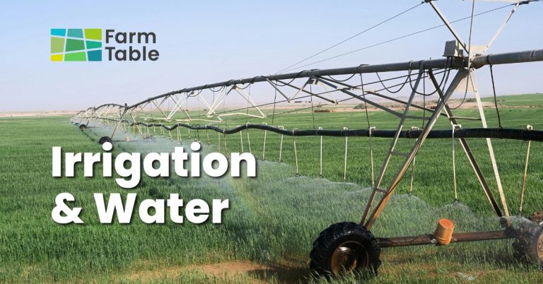 irrigation water Farm Table
