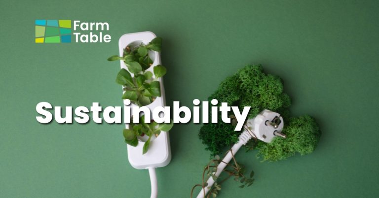 sustainability Farm Table