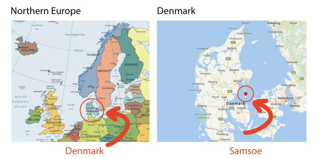 Samsø: A Danish Island Community Pointing to the Future 6 samsoe map full 1