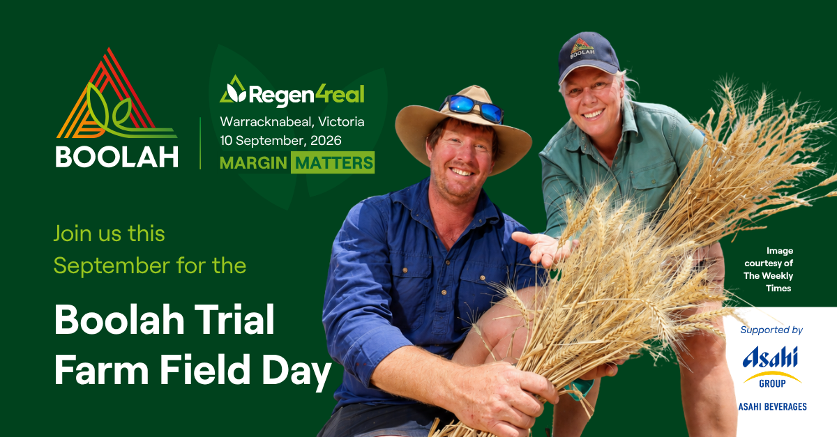 Boolah Trial Farm Field Day 2026 | Margin Matters 1 LinkedIn Social Tile 1200 x 627